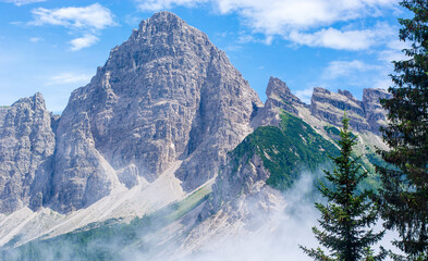 spring arrives in the Italian Dolomites, the paradise of mountaineers