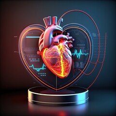heart hologram, generative ai