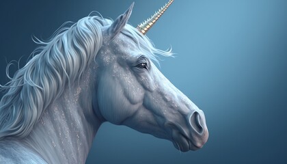 Obraz na płótnie Canvas Fantasy unicorn isolated