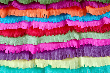 colored crepe paper abstract background