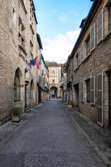 Fototapeta na wymiar Rocamadour is old medieval town, Perigord Noir in Dordogne, France.