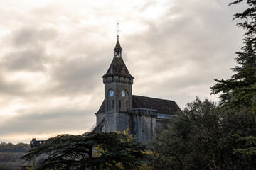 Obraz premium Rocamadour is old medieval town, Perigord Noir in Dordogne, France.