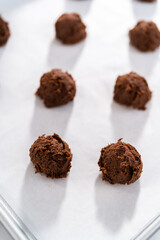 Chocolate Cookies with Chocolate Hearts