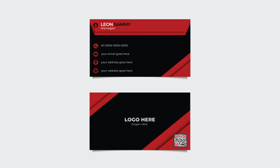 Stylish, modern, and elegant vector name card template.Creative and clean business card.