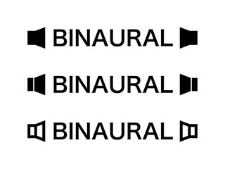 BINAURAL文字イメージセット：黒