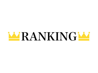 Fototapeta premium 『RANKING』王冠文字アイコン