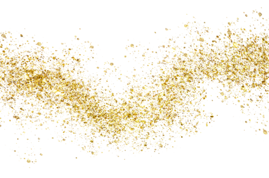 Gold dust on transparent background. Gold glitter background. Stock Vector  by ©Linett 113309954