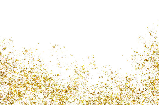 gold glitter transparent background
