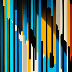 Abstract colorful lines