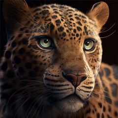 Fototapeta na wymiar A cheetah portrait