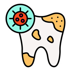 Infection Filled Line Icon