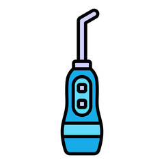 Dental Irrigator Filled Line Icon