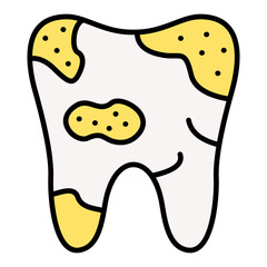 Decayed Filled Line Icon