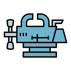 Vise Filled Line Icon