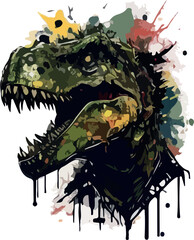 Vector color Dinosaur head © Gpbolde