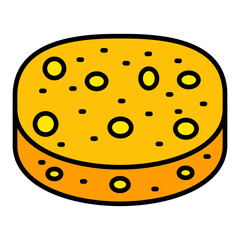 Fototapeta premium Sponge Filled Line Icon