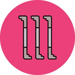 Tension Multicolor Circle Filled Line Icon