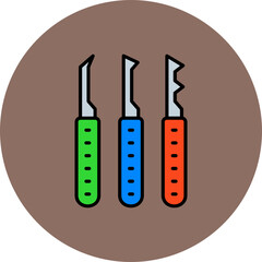 Extractor Multicolor Circle Filled Line Icon