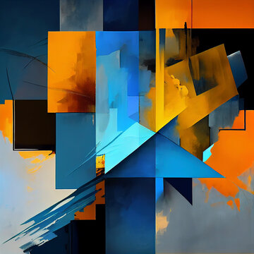 abstract background with squares