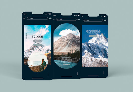 UI Design for Mobile App Mockup