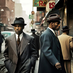 Old-school gangsters in NYC - generative ai