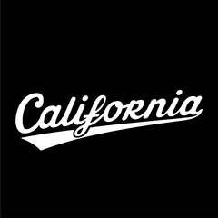 California lettering design. California, United States, typography design. California, text design. Vector and illustration.