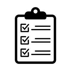 Clipboard and checklist icon. Project management, questionnaire icon. To do list vector icon for web site and app design.