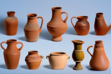 Fototapeta na wymiar clay pots on the market
