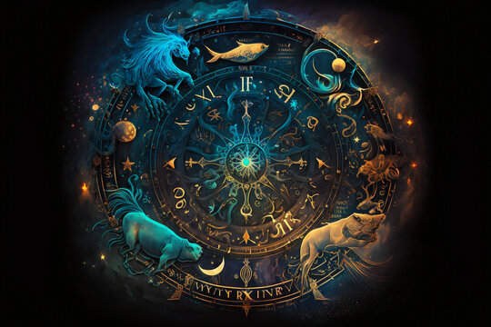 Fantasie-Astrologie, erfundene Sternzeichen, Generative AI