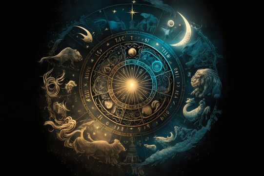 Fantasie-Astrologie, erfundene Sternzeichen, Generative AI