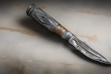 dagger on a black background