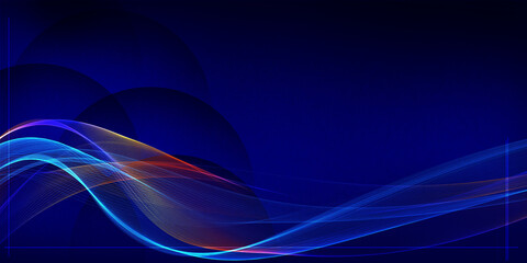 abstract blue wave background