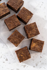 Homemade chocolate peanut butter fudge