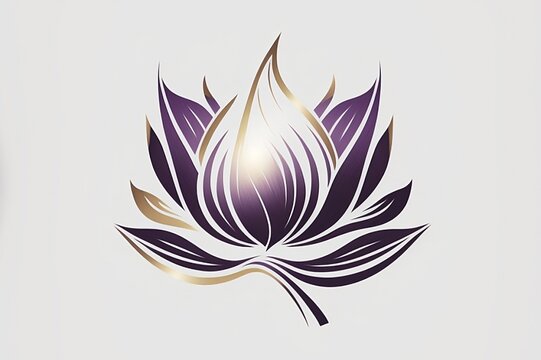 Lotus flower Logo 3 -Illustration 