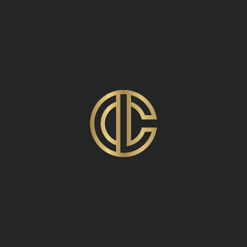 Alphabet letters Initials Monogram logo CL LC