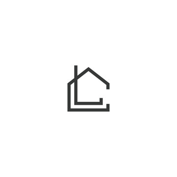 LC or CL logo and icon design