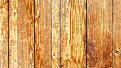 Brown mordant wooden vertical planks texture board background.