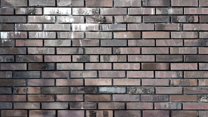 Old vintage brick wall background texture.