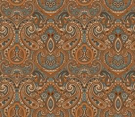 Seamless traditional Indian motif, paisley pattern