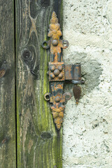 Door ornate hinge metal hardware 