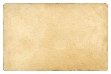 Old Vintage brown paper - clipping path - isolated on white