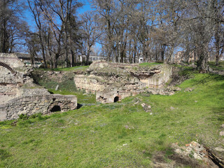 Roman fortifications in ancient city of Diocletianopolis, Hisarya, Bulgaria