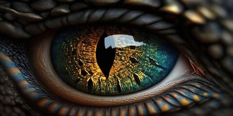 dragon eye close up