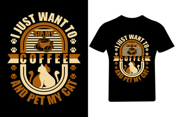 I just want to coffee T Shirt Design