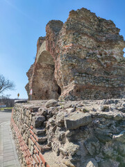 Roman fortifications in ancient city of Diocletianopolis, Hisarya, Bulgaria