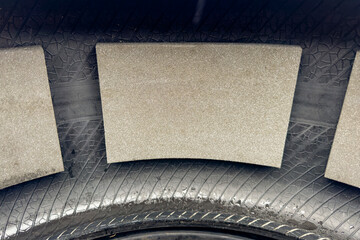 car quiet tires inside or with noise insulation. Styrofoam pieces glued inside a car tire will...