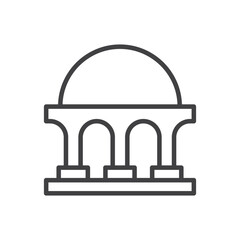 Government Building Icon - Bank Icon