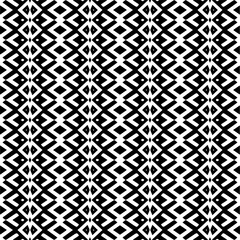 Vector pattern in geometric ornamental style. Black and white color.Seamless repeat pattern.Simple geo all over print block for apparel textile, ladies dress, fashion garment, digital wall paper.