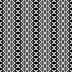 Vector pattern in geometric ornamental style. Black and white color.Seamless repeat pattern.Simple geo all over print block for apparel textile, ladies dress, fashion garment, digital wall paper.