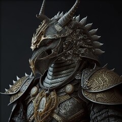 Anthropomorphic dragon warrior